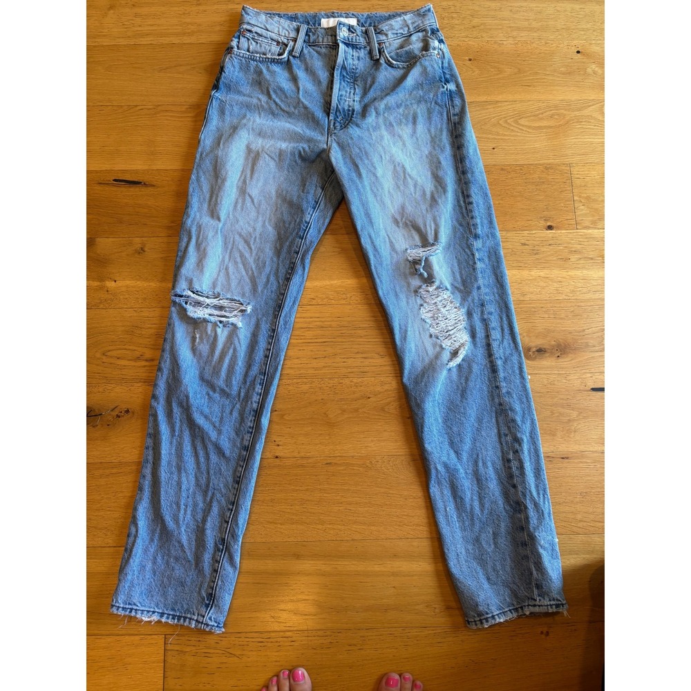 Mother Superior The Huffy Skimp Jeans Hotter On The Other Side Distressed 28